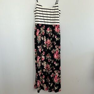 Vanilla Bay Stripe and Floral Dress